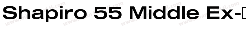 Shapiro 55 Middle Ex字体转换